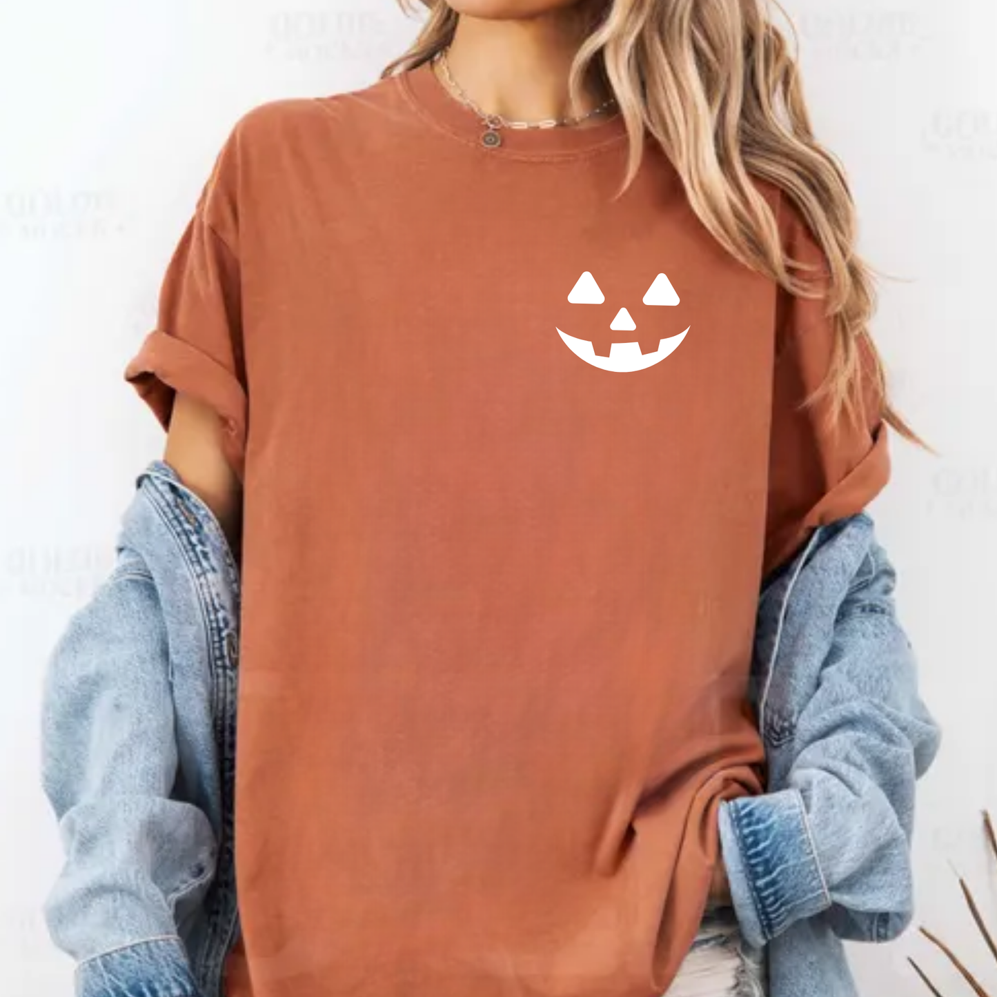 Pumpkin Face Pocket