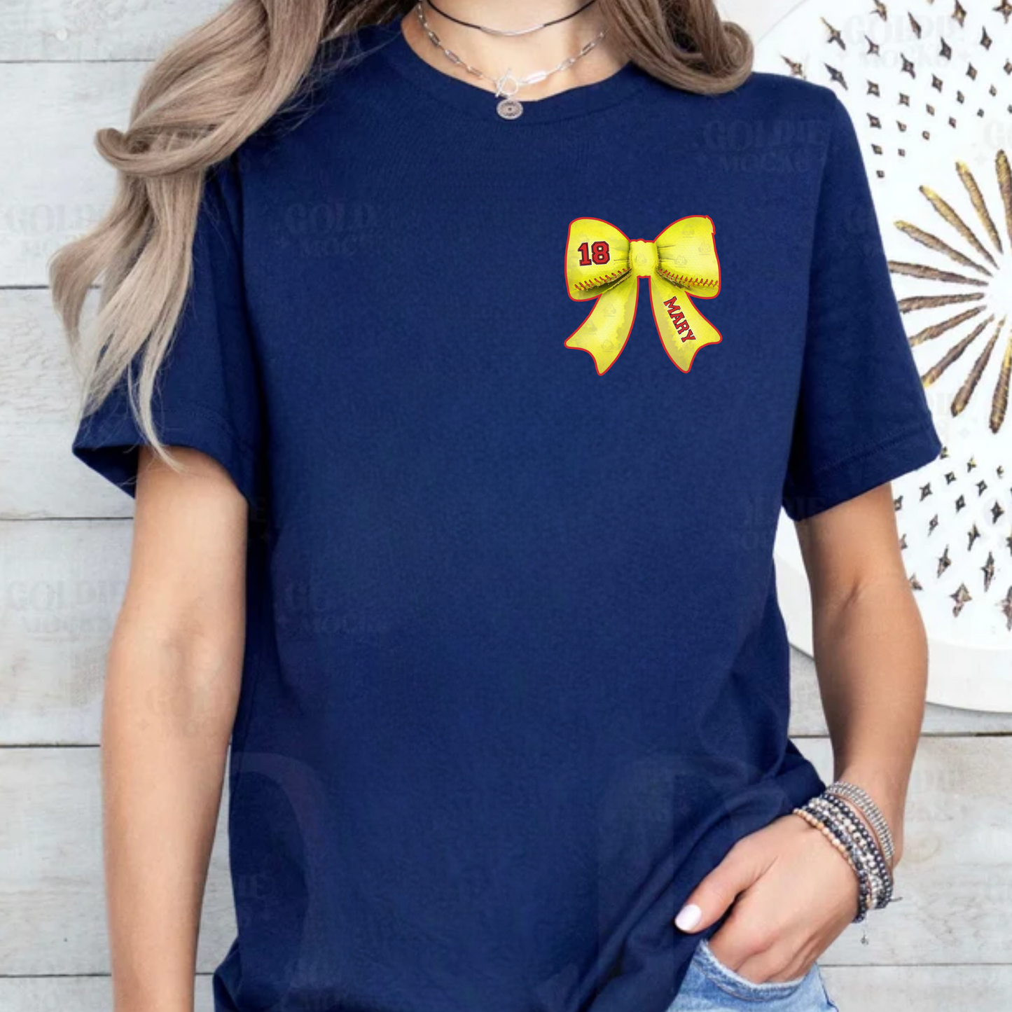 Softball Player Bow (Pocket)