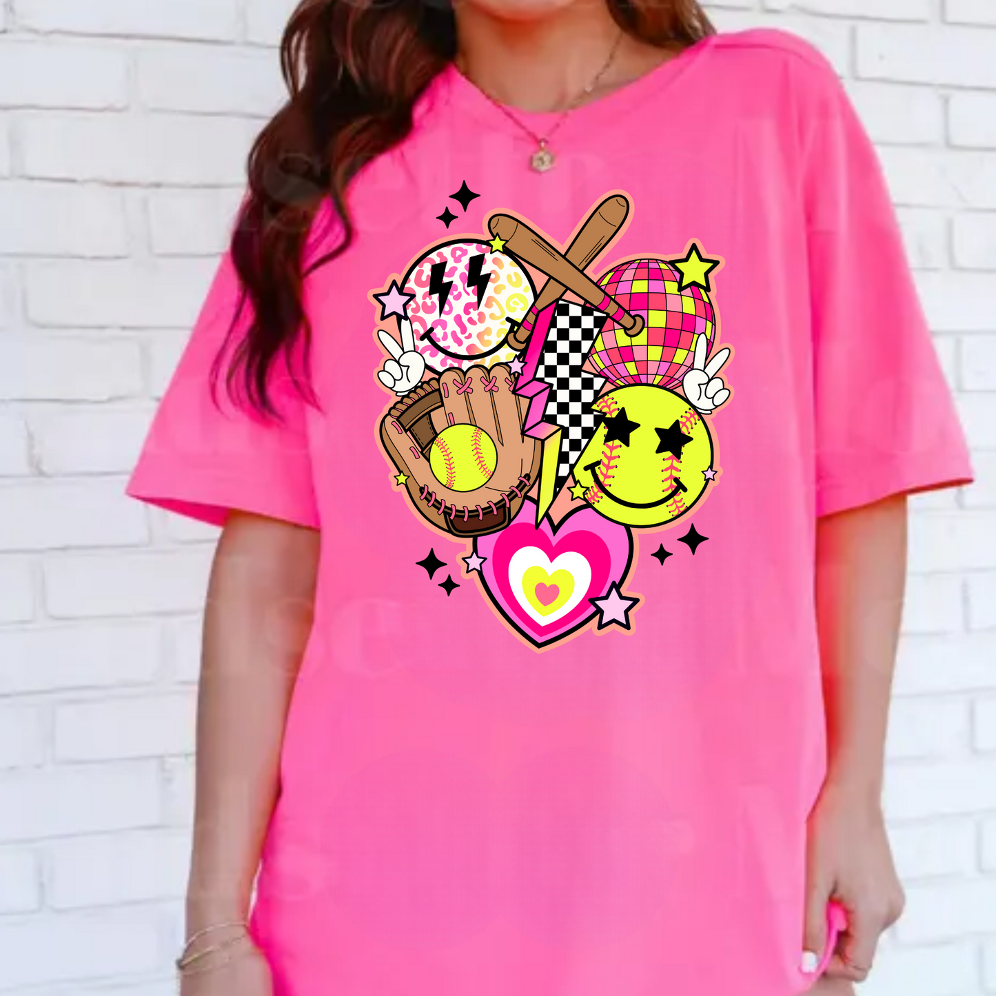 Retro Softball Collage