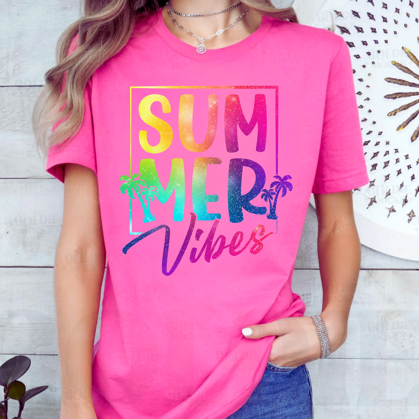 Summer Vibes Glitter (Tee)