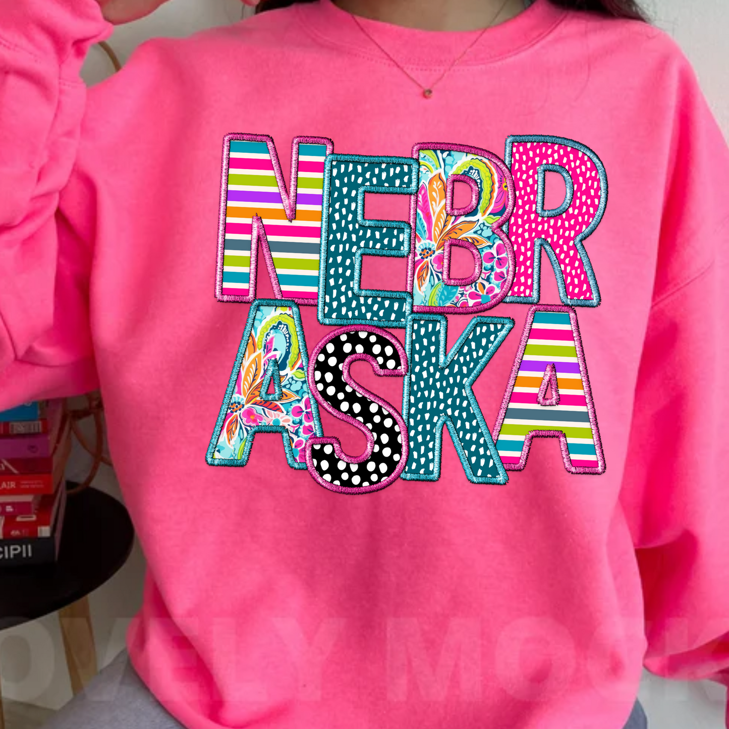 Nebraska (Faux Embroidery)