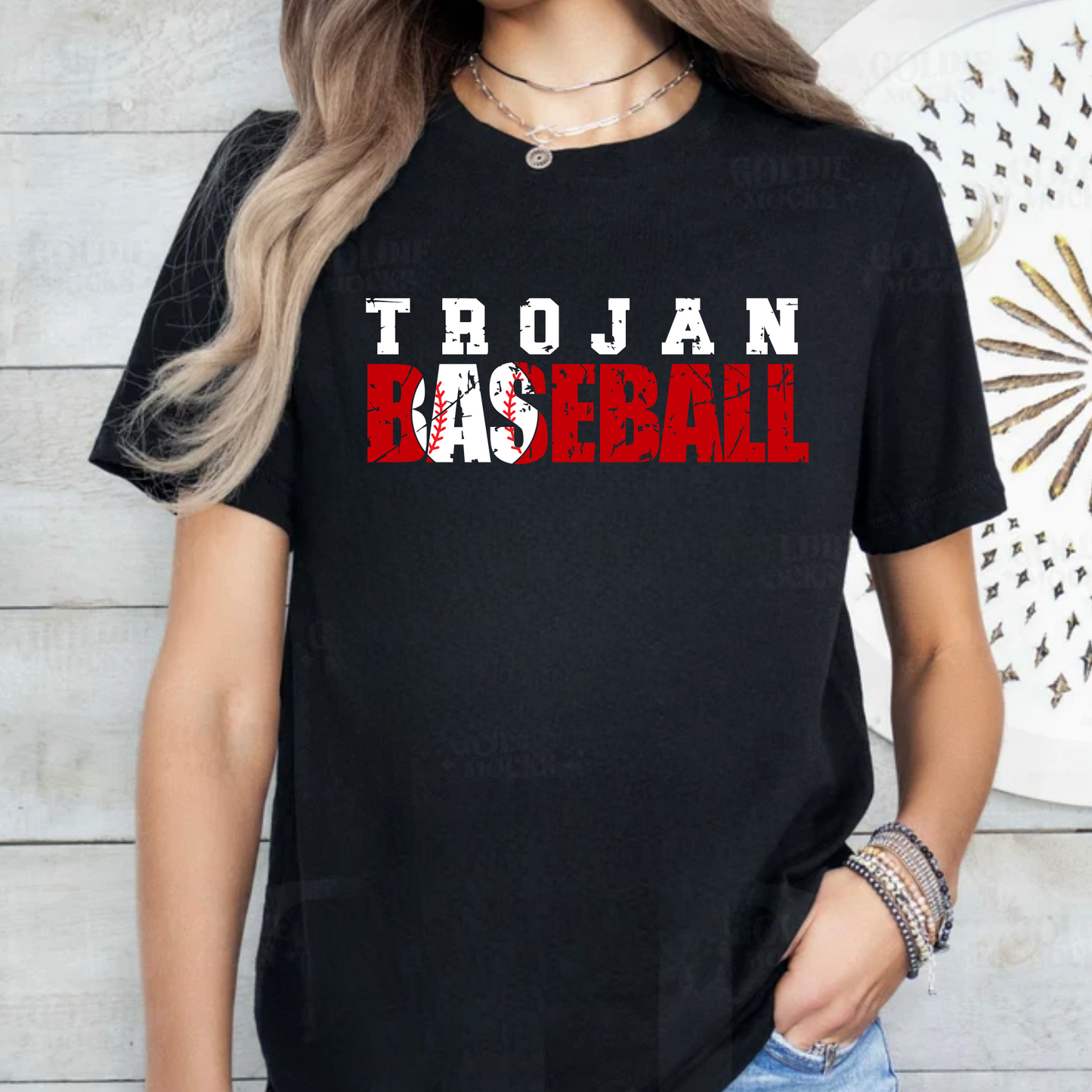 Baseball (Block/Distressed)