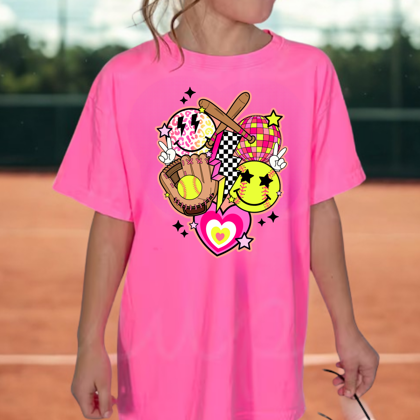 Retro Softball Collage